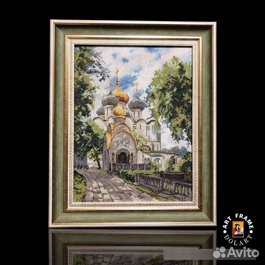 Картина вышитая крестом ручная работа