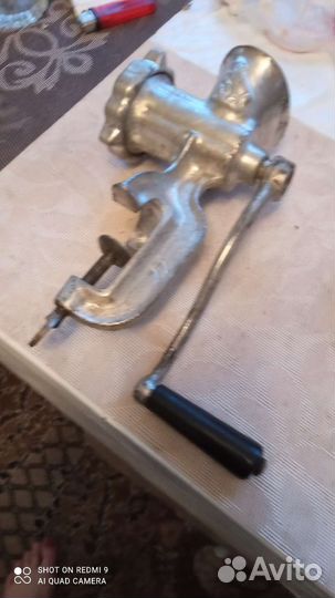 Мясорубка ручная СССР чугунная