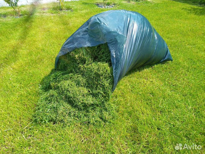 Трава для мульчирования в мешках