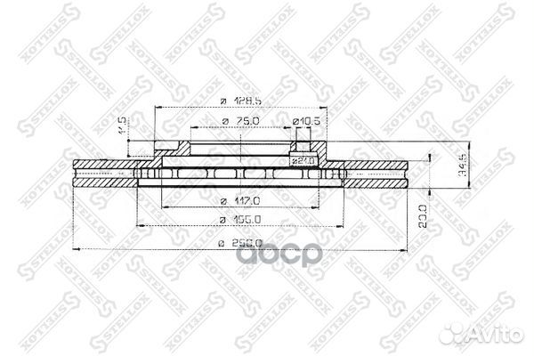 60203218VSX диск тормозной передний Mazda 626