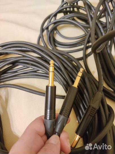 Аудио кабель- 2 шт.- 1xjack rich pro rp362blk 15 m