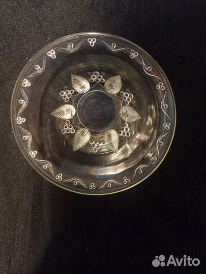 Ваза конфетница СССР стекло,хрусталь