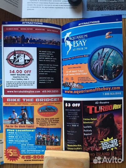 Буклет США Достопримечательности Сан Франциско