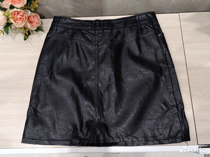 Кожаная юбка размер 42