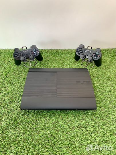Ps3 прошитая + 60 игр 500gb + 2 гемпада
