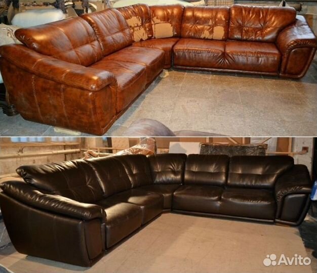 Перетяжка и замена обивки диванов из рогожки