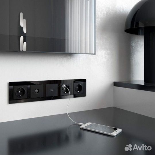 Werkel W1186008/ Розетка hdmi (черный матовый) Вст