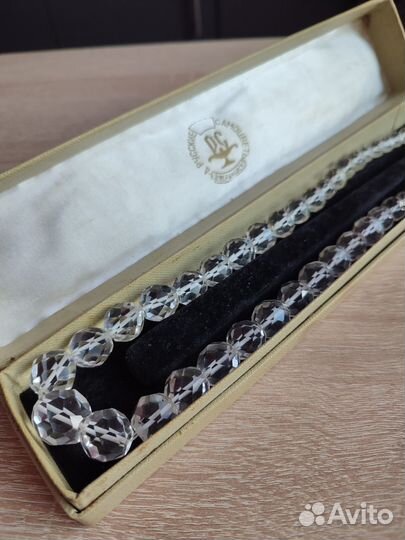 Бусы горный хрусталь СССР Свердловск