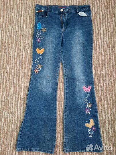 Детские джинсы, джемпер, платье