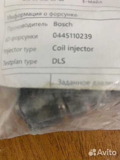 Форсунка Citroen C4 (2004-2010) 0445110239