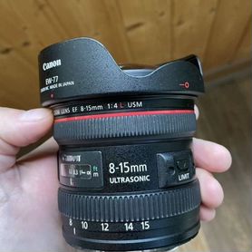 Объектив Canon ef 8-15mm f/4L fisheye usm