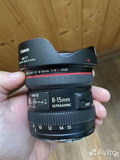 Объектив Canon ef 8-15mm f/4L fisheye usm