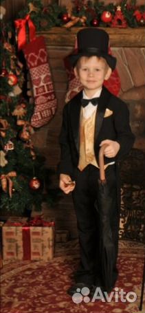 Чёрный фрак для мальчика
