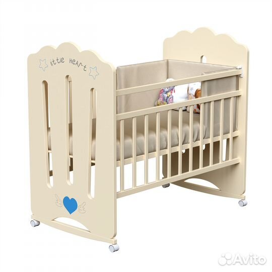 Кроватка детская Little Heart кол.-кач./маят/ящик