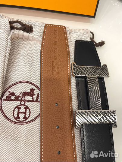Мужской двусторонний ремень Hermes