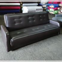 Кожаный диван прямой