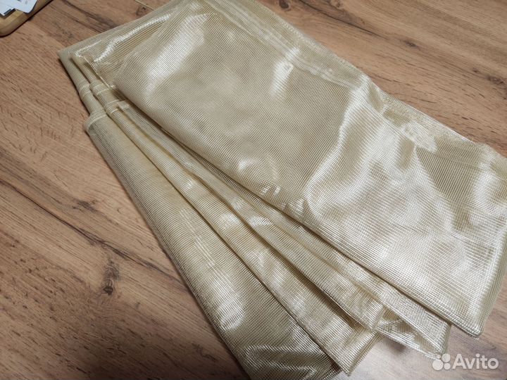 Гардины Гертруд икеа золотистые