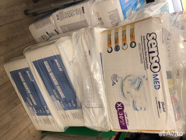 Памперсы M. L. Xl. для взрослых и пеленик 60/90