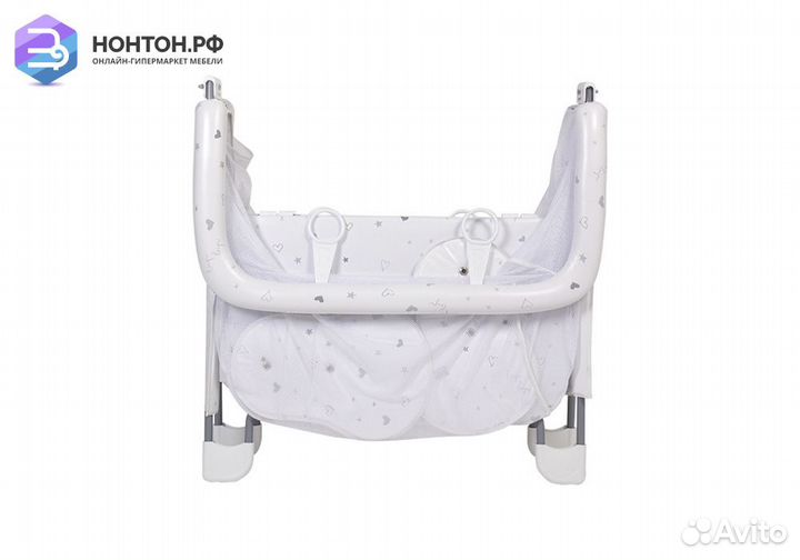 Манеж Comfort French Teddy белый / серый