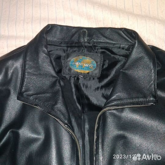 Кожаная куртка мужская