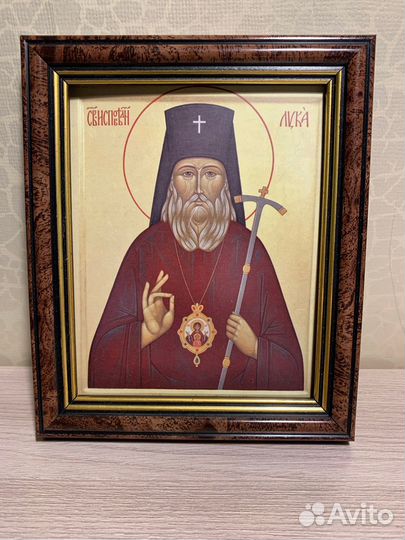 Иконы Ладан Крест нательный из натуральной кожи