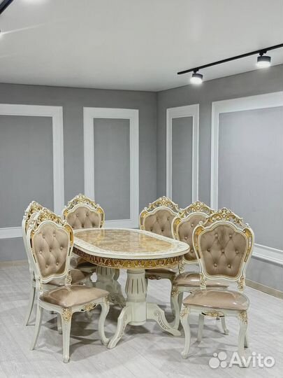 Кухонный стол стулья обеденная группа лапка шейх