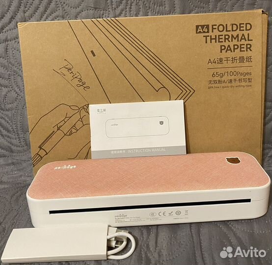 Портативный термопринтер PeriPage A4