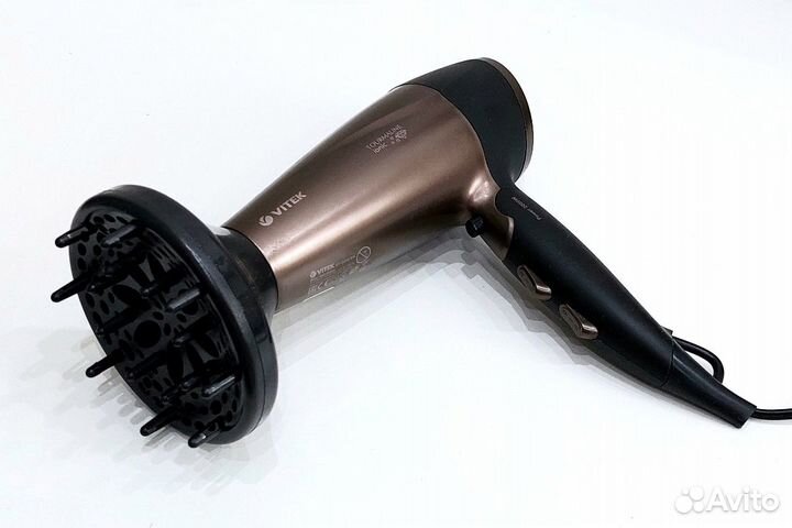 Фен Vitek VT-2238 BN с ионизацией 2000 Вт