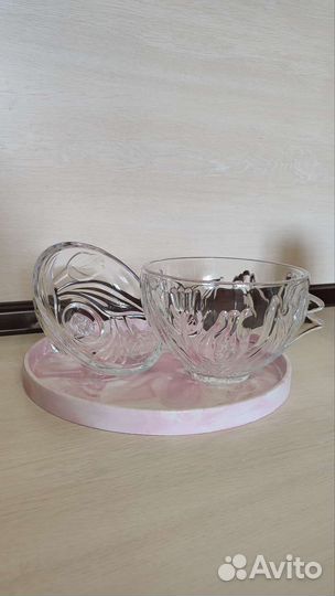 Ваза конфетница стекло новая
