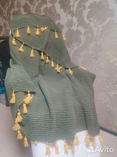 Плед вязанный