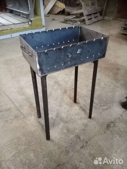 Мангал со съемными ножками 3 мм