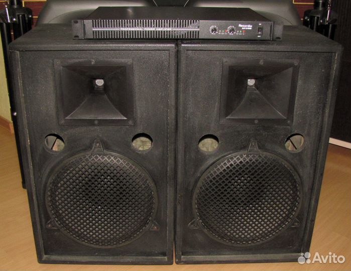 Колонки Frank Audio 1000W 12Pro 2ш Усилитель звука