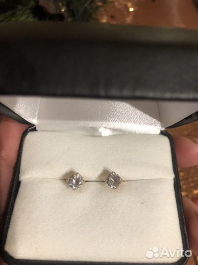 Swarovski серьги пусеты