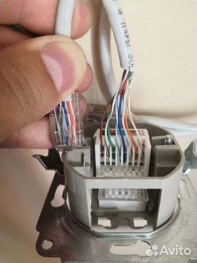 Ремонт интернет кабеля(витой пары)