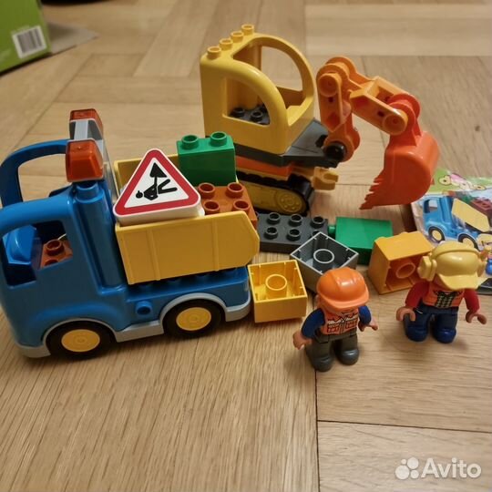 Конструктор lego duplo грузовик экскаватор