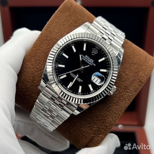 Часы Rolex DateJust Black 41 мм