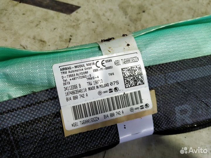 Подушка безопасности боковая правая Audi A3 8V 1.8