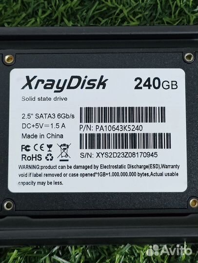 Новый SATA SSD накопитель XrayDisk 240Gb + кабель