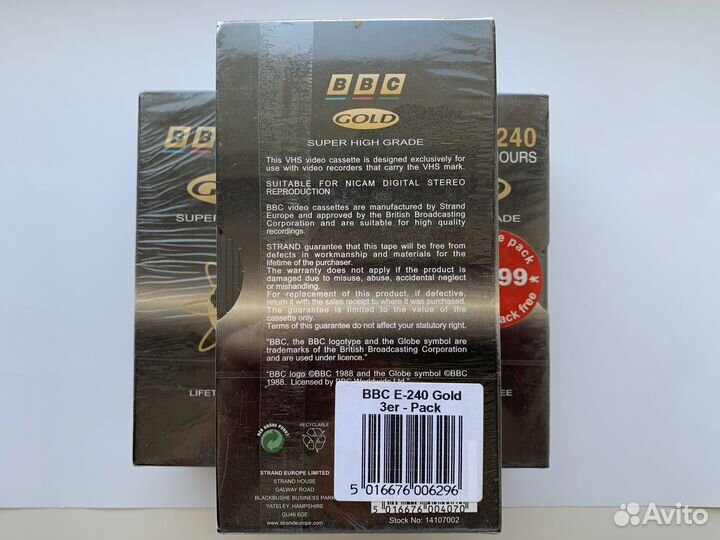 Видеокассеты BBC gold E240 (VHS), Rare, NEW