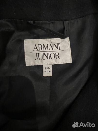 Пальто детское Armany junior девочка 142см