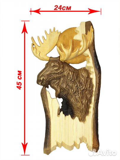 Резное панно из дерева 