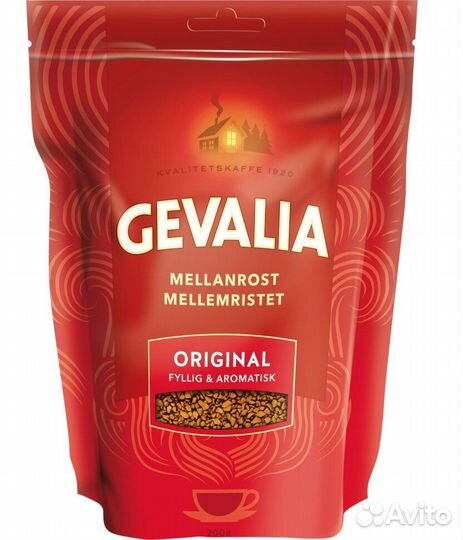 Кофе растворимый Gevalia Instant Mellanrost Origin
