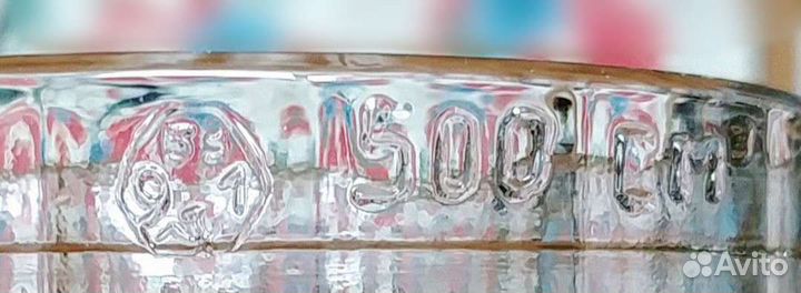 Новые пивные бокалы СССР 0,5л.(оригинал)