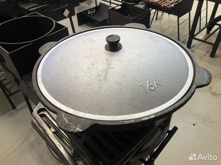 Казан чугунный 16 литров