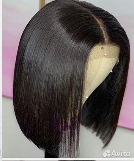 Парик из натуральных волос с имитацией кожи головы