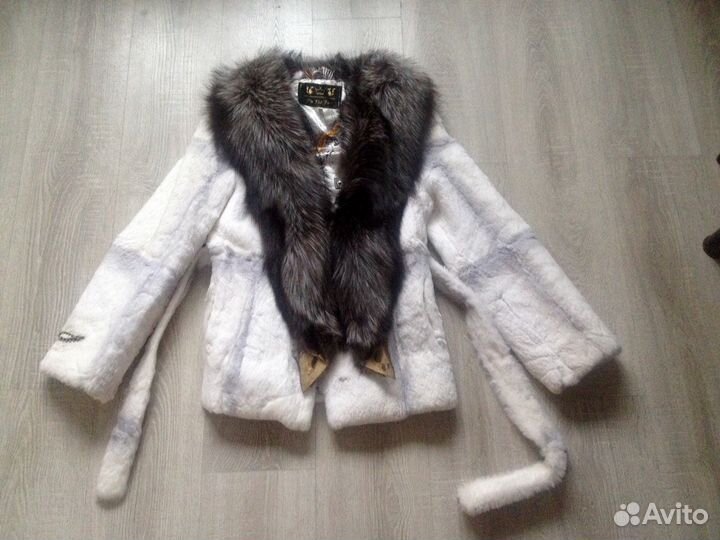 Полушубок кролик с песцом