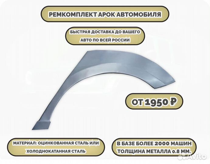 Ремкомплект арок на машину