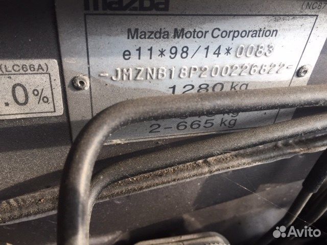 Разбор на запчасти Mazda MX-5 2 1998-2005