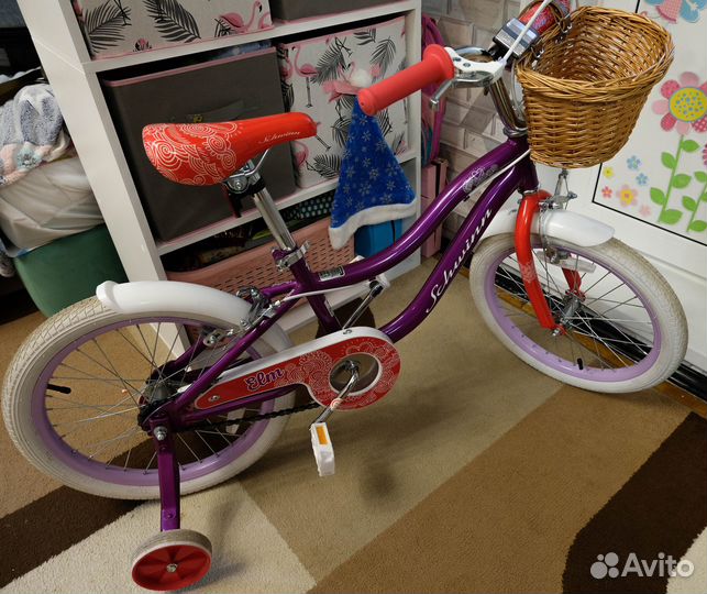 Детский велосипед Schwinn Elm 18 фиолетовый/белый
