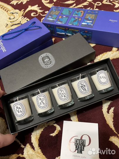 Парфюмированный набор свеч diptyque